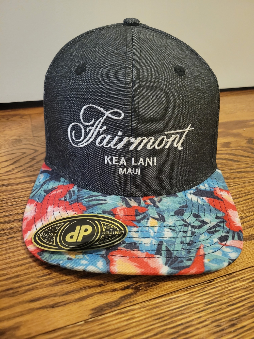 Fairmont Resort Kea Lani Maui Floral-Print Snapback Hat - Black/Multicolor